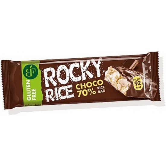 Rocky rice-70% étcsokoládéval bevont puffasztott rizsszelet 18g