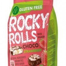 Rocky rolls puffasztott rizskorong eper 70g