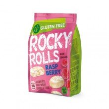 Rocky rolls puffasztott rizskorong fehércsoki-málna 70g