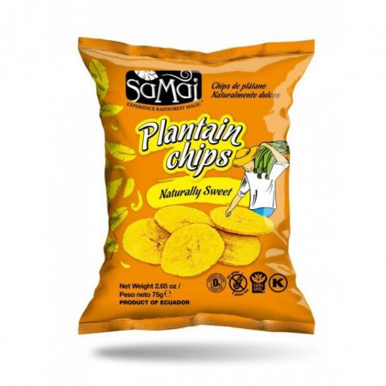 Samai plantain chips natúr édes 75g