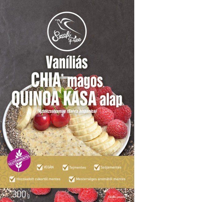 Szafi free quinoa kása alap chia magos,vaníliás 300g Szafi free quinoa kása alap chia magos,vaníliás 300g