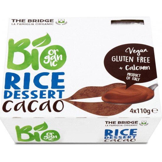 The bridge bio rizs desszert csokoládé 4X110g The bridge bio rizs desszert csokoládé 4X110g