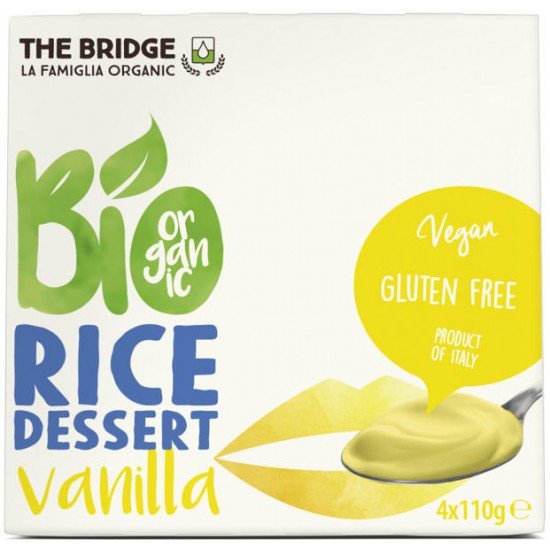 The bridge bio rizs desszert vanilia 4X110g 