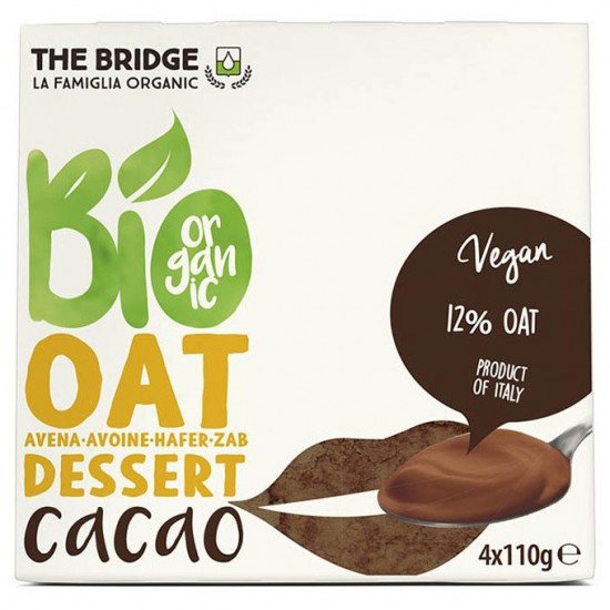 The bridge bio zab desszert kakaós 4X110g The bridge bio zab desszert kakaós 4X110g