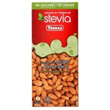 Torras stevia 09. tejcsokoládé mandulás 125g