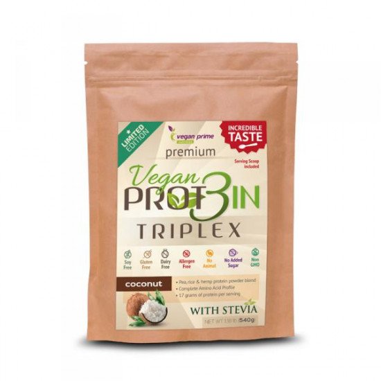 Vegan prot3in triplex fehérje kókuszos 540g